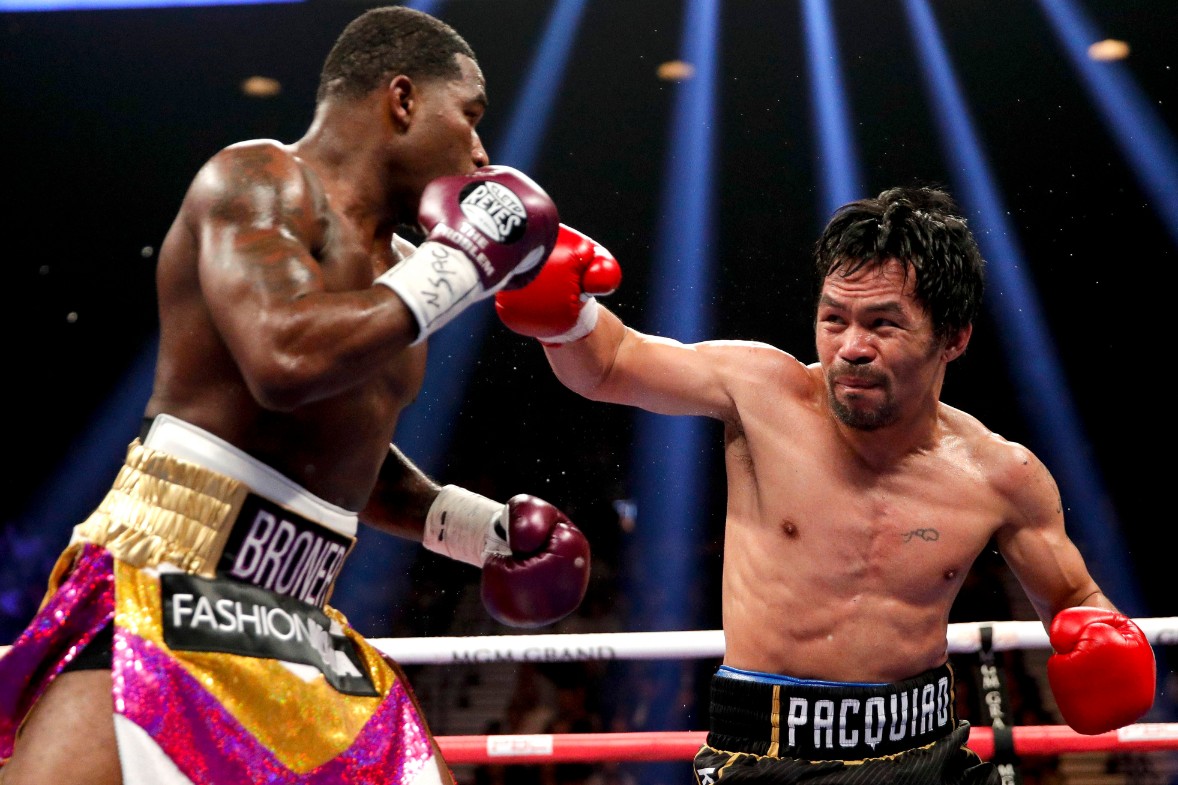 Pacquiao Defeats Adrien Broner Before Calling Out Floyd Mayweather Jr.