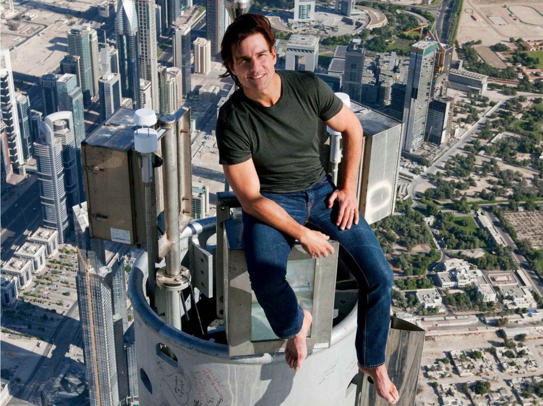 Том круз на башне бурдж халифа
